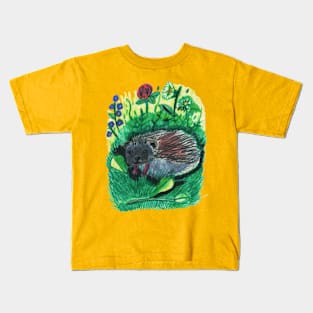 Curious Hedgehog Kids T-Shirt